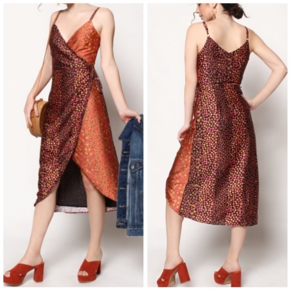 Honey Punch Double Floral Wrap Dress - Picture 8 of 8